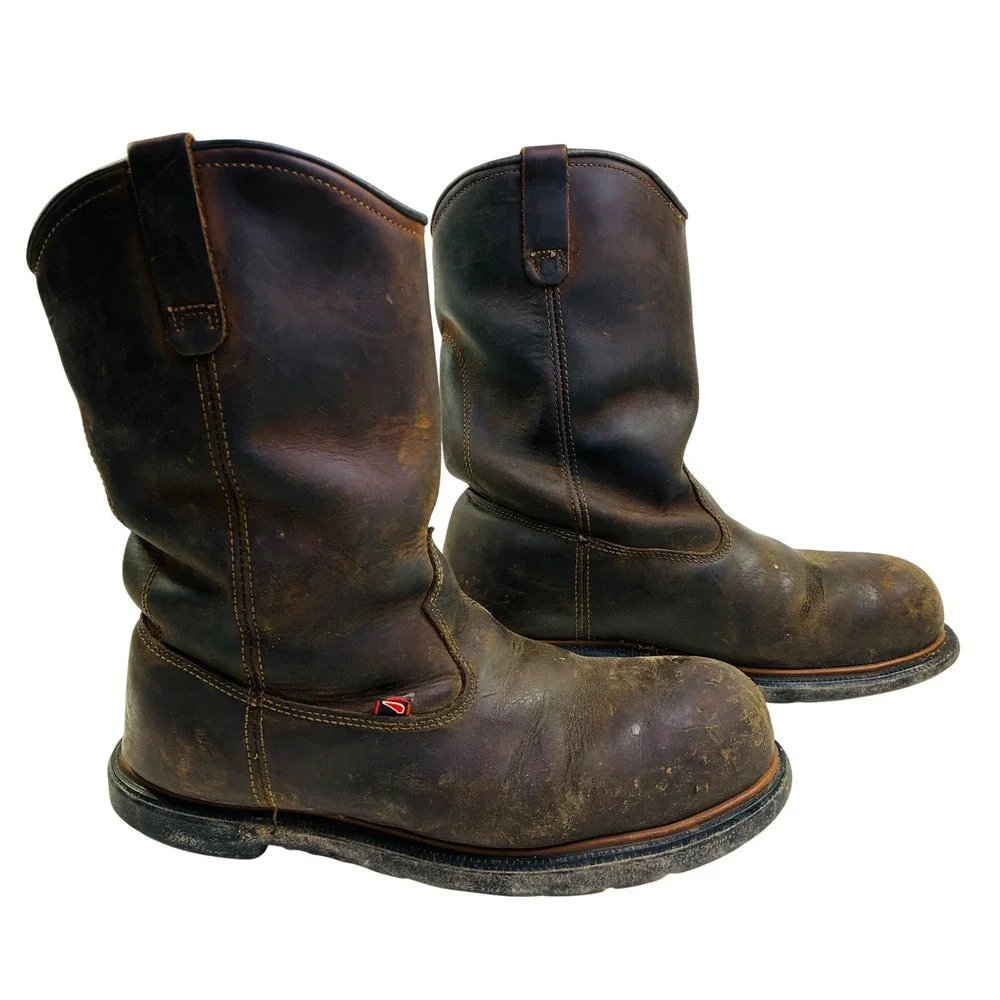 Red Wing 2272 DynaForce Mens 10 E2 Brown Leather Steel Toe Work Boots USA Made